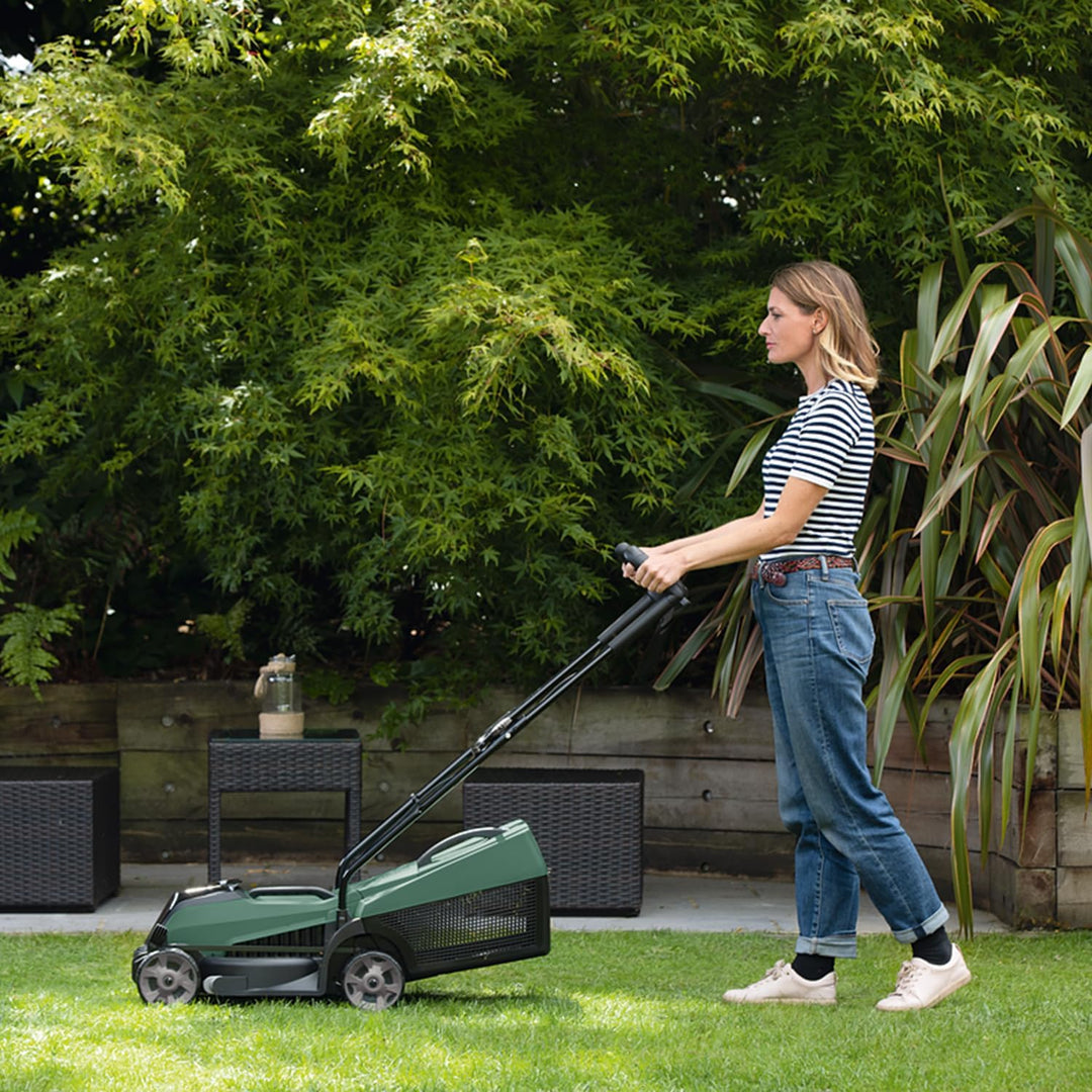 Bosch Home and Garden Akku-Rasenmäher CityMower 18 (18 Volt, 1 Akku 4,0 Ah, Schnittbreite: 32 cm, Ra