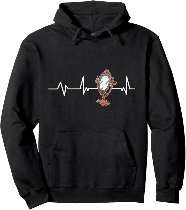 Spiegel Herzschlag Spiegel Geschenk Spiegel Pullover Hoodie
