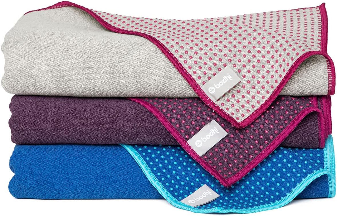 Bodhi GRIP2 Yoga Towel | Yoga-Handtuch mit Anrtirutsch-Noppen | Mikrofaser-Yogatuch | Rutschfestes T