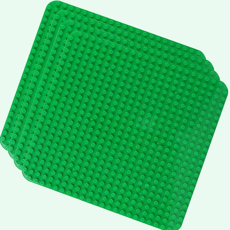 4 Grosse Bauplatte Kompatibel mit Lego Duplo Platten,38.4 * 38.4cm Classic Grundplatte mit 24 x 24 N