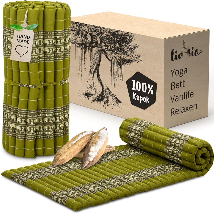 livasia Rollmatte Rollmatratze M schmal Einzelbett - 200x75x4,5cm - Gästebett Gästematratze 1 Person