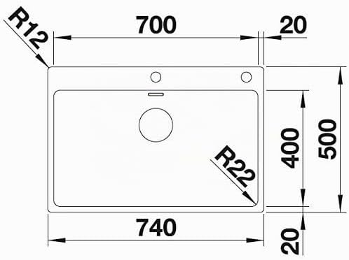 BLANCO ANDANO 700-IF/A | Edelstahl | Einbauart: Einbau von Oben &amp; Flächenbündig | mit Ablauffernbedi