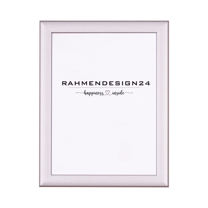 Rahmendesign24 Bilderrahmen Fiona 80x80 Alu gebürstet Fotorahmen, Wechselrahmen, Posterrahmen, Puzzl