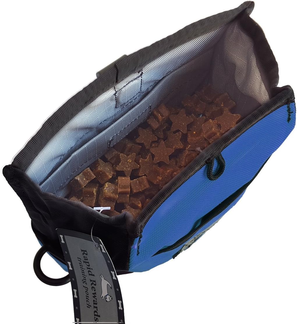 Doggone Good Rapid Rewards Deluxe Dog Training Bag with Belt with belt blau, with belt blau