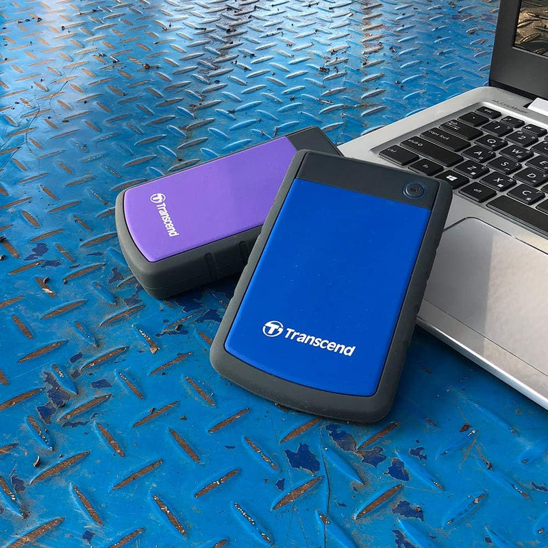 Transcend 2TB tragbare, robuste und stabile USB3.1 externe Festplatte (HDD) mit Backup-Funktion (Dat