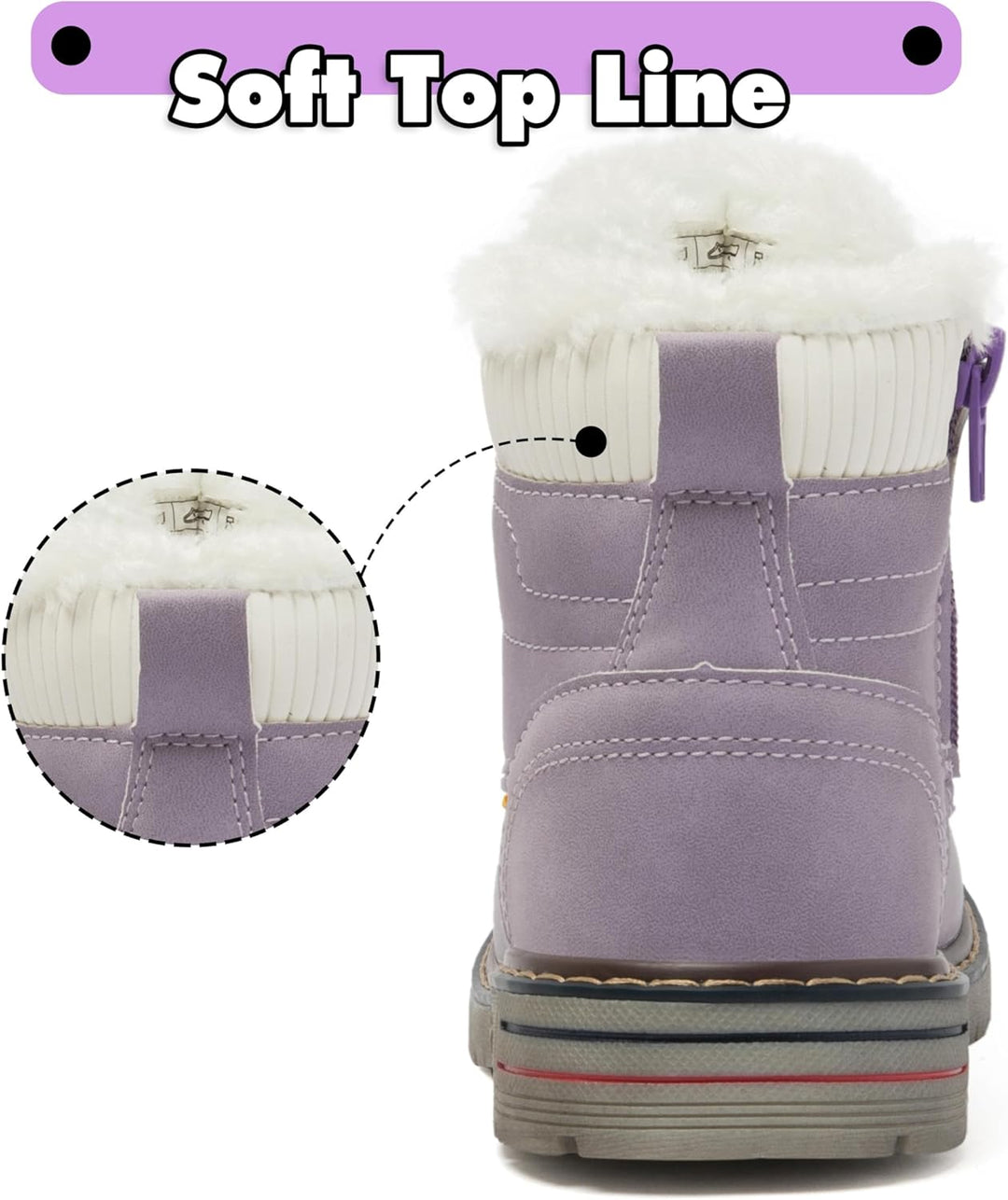 Mishansha Winterschuhe Kinder Warme Stiefeletten Gefüttert Winterstiefel Jungen Mädchen Schneestiefe