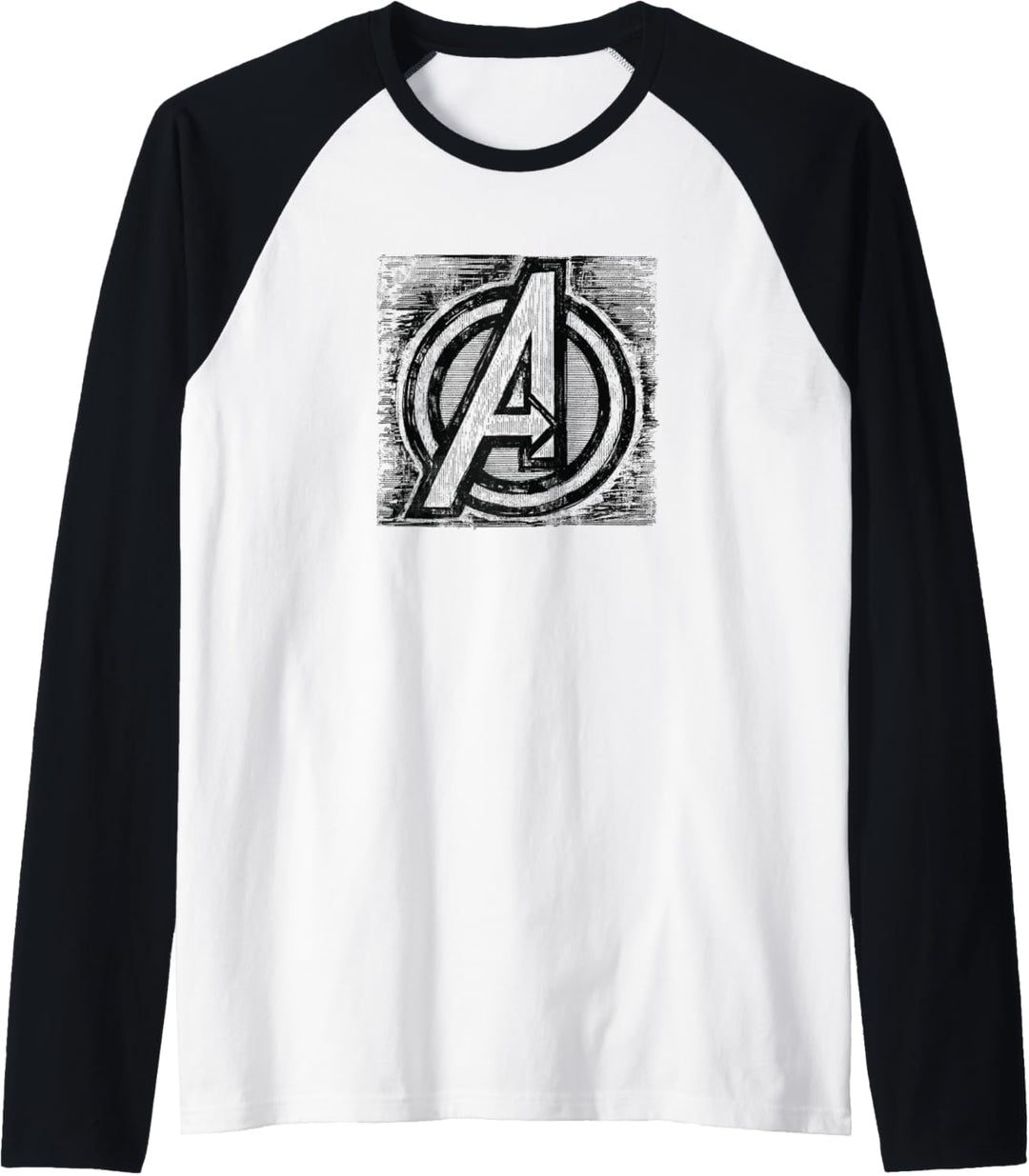 Marvel Avengers Logo Sketch Raglan