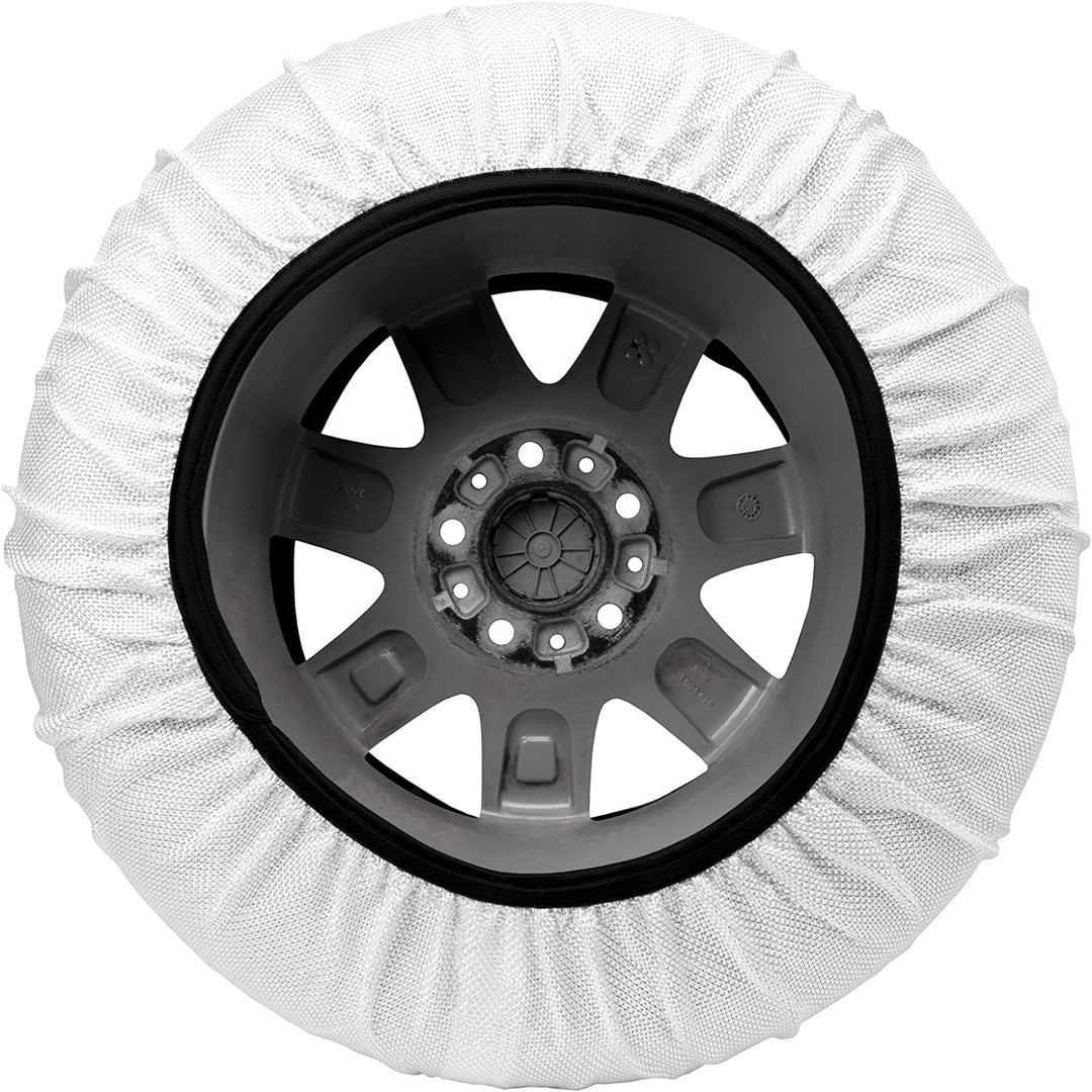 Isse C50058 Super 2er Set Textil-Schneeketten, Weiss, T58 SUPER T58, SUPER T58