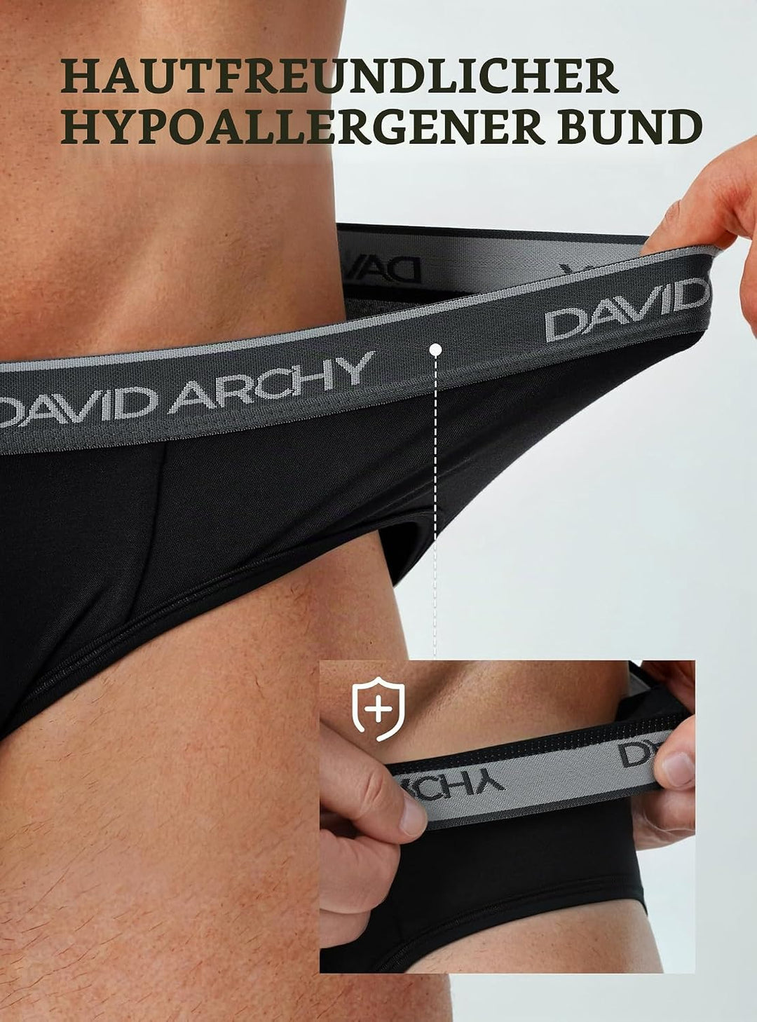 DAVID ARCHY Slip Herren Unterhosen Ultra Weiche und Atmungsaktive M Stil A: 4 Pack Mehrfarbig-f1 Bam