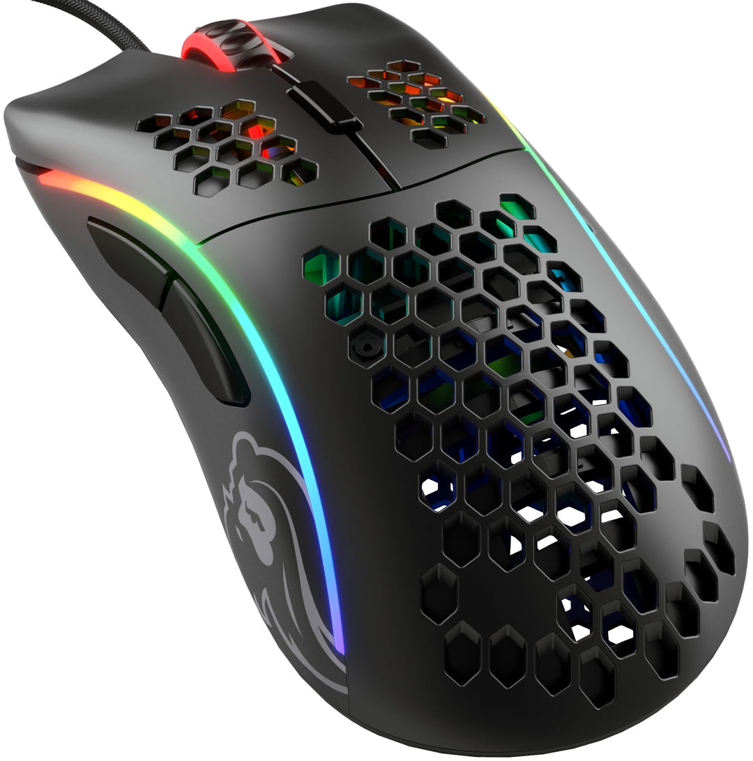 Glorious Model D Wired Gaming Mouse - 68g Superlight Honeycomb Design, RGB, Ergonomic, Pixart 3360 S