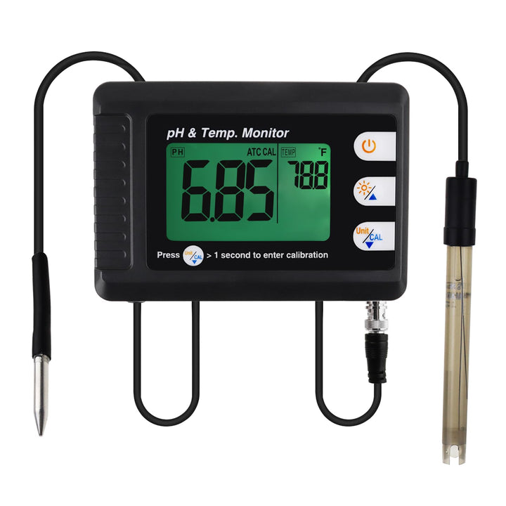Fachmann pH & Temperatur Meter mit ATC und Automatisch Calibration Funktion, Wasser Prüfer Messung f