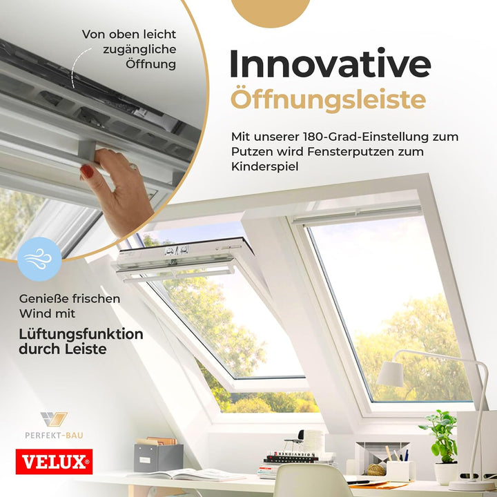 Original Velux Dachfenster - Thermo Technology (66 x 140) mit Eindeckrahmen, 66 x 140