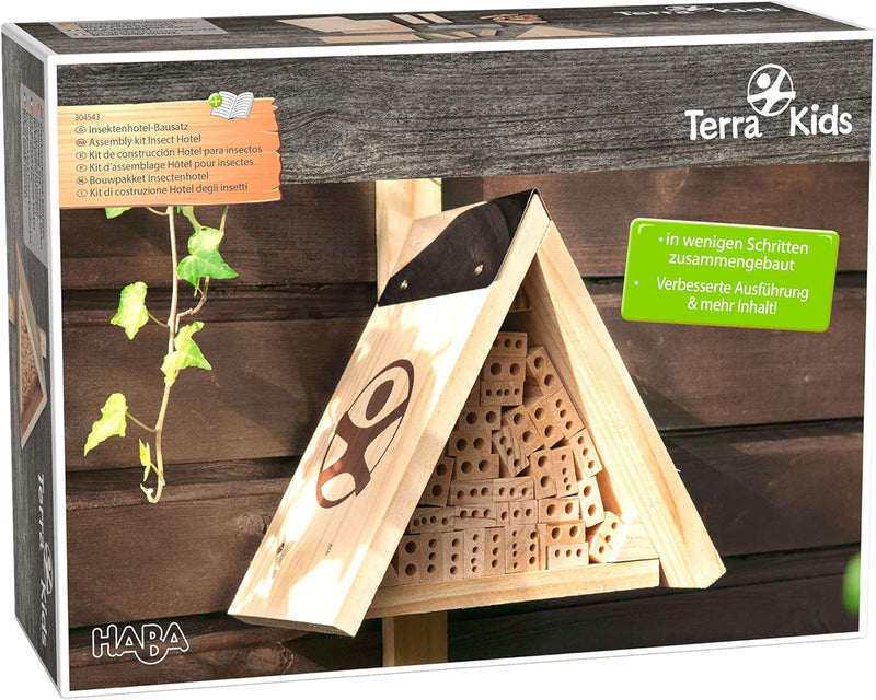 HABA 304543 - Terra Kids Insektenhotel-Bausatz, Bausatz und Anleitung zum Selber bauen von einem Ins