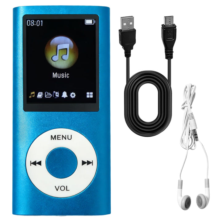 MP3/MP4-Player Musikplayer Unterstützt Bis zu 64 GB TF-Karte Tragbar HiFi-Musikplayer mit Kopfhörer