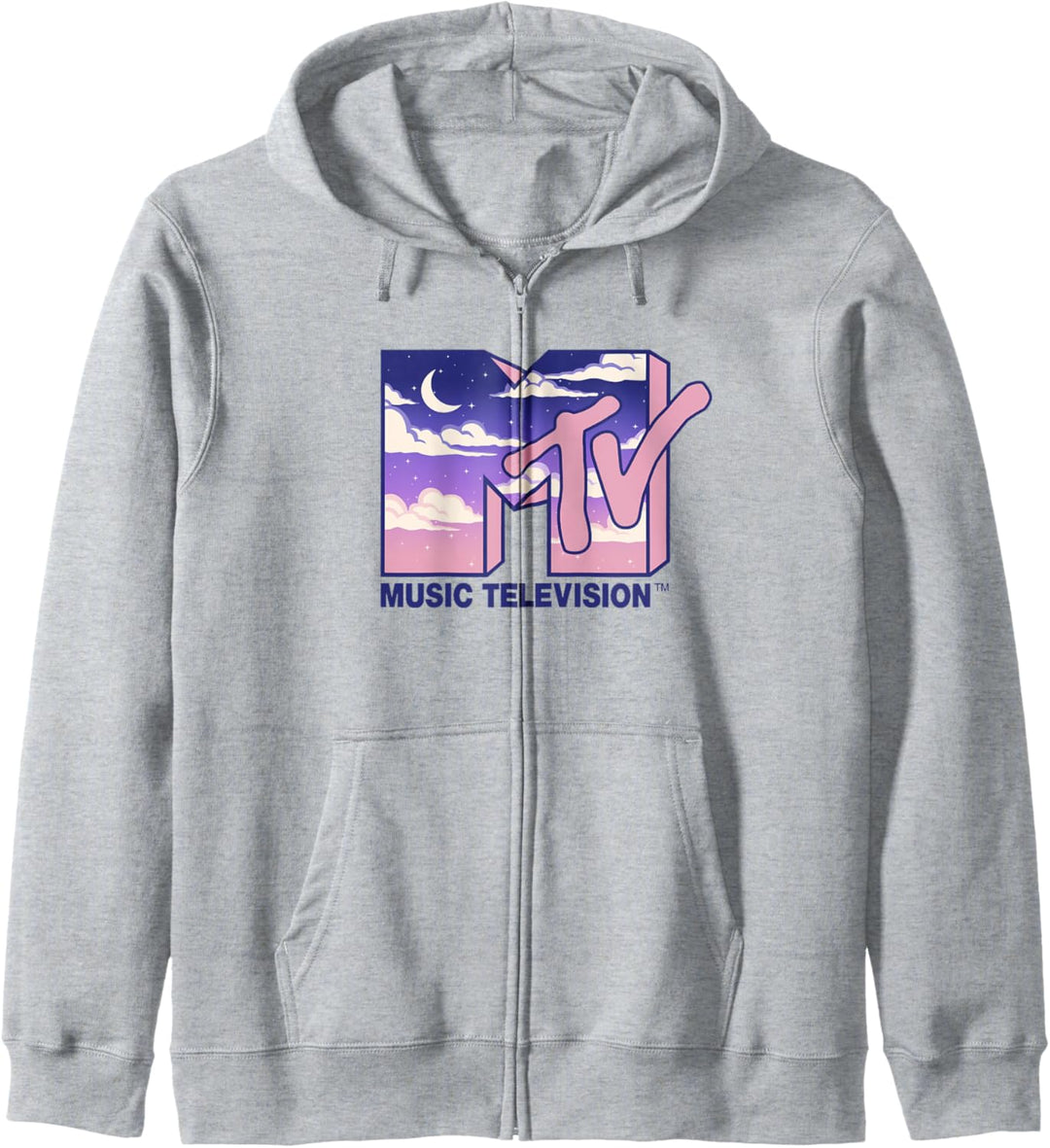 MTV Music Television Cloudy Night Logo Fill Kapuzenjacke