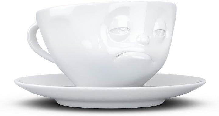 FIFTYEIGHT PRODUCTS Kaffeetassen 2er Set + Servietten, 200 ml, LECKER+VERPENNT