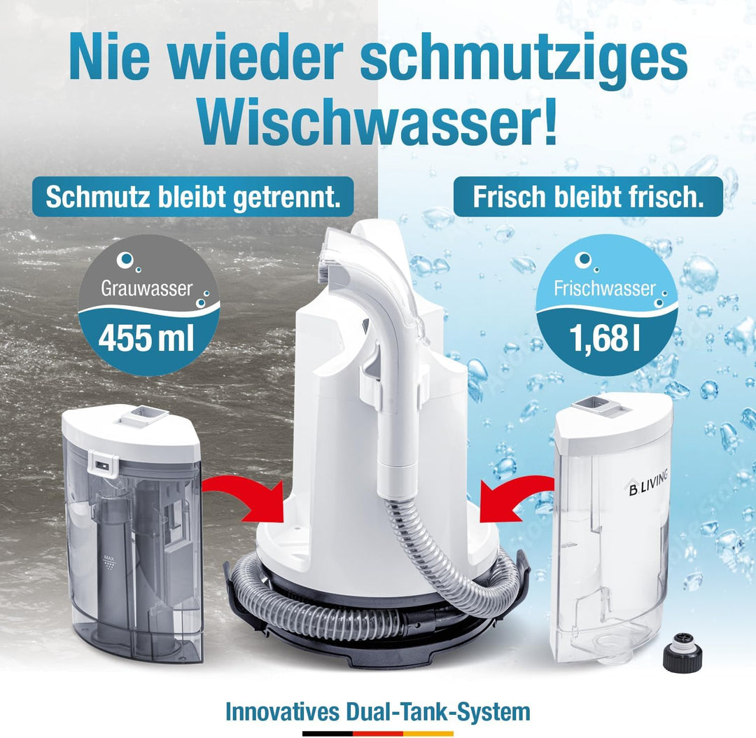 Hydropower Clean Nass- Trockensauger – Nasssauger mit doppeltem Tanksystem – Leistungsstarkes Polste