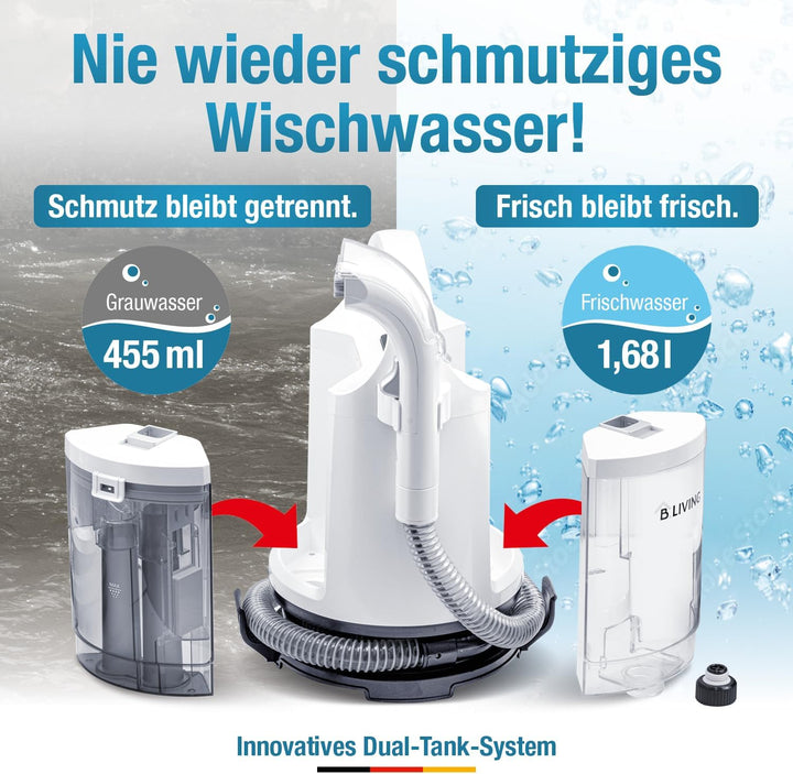 Hydropower Clean Nass- Trockensauger – Nasssauger mit doppeltem Tanksystem – Leistungsstarkes Polste