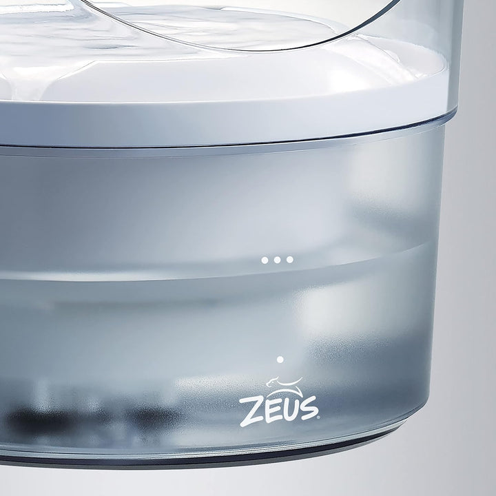 Zeus Fresh & Clear Trinkbrunnen für Hunde, mit Spritzschutz, 1,5L