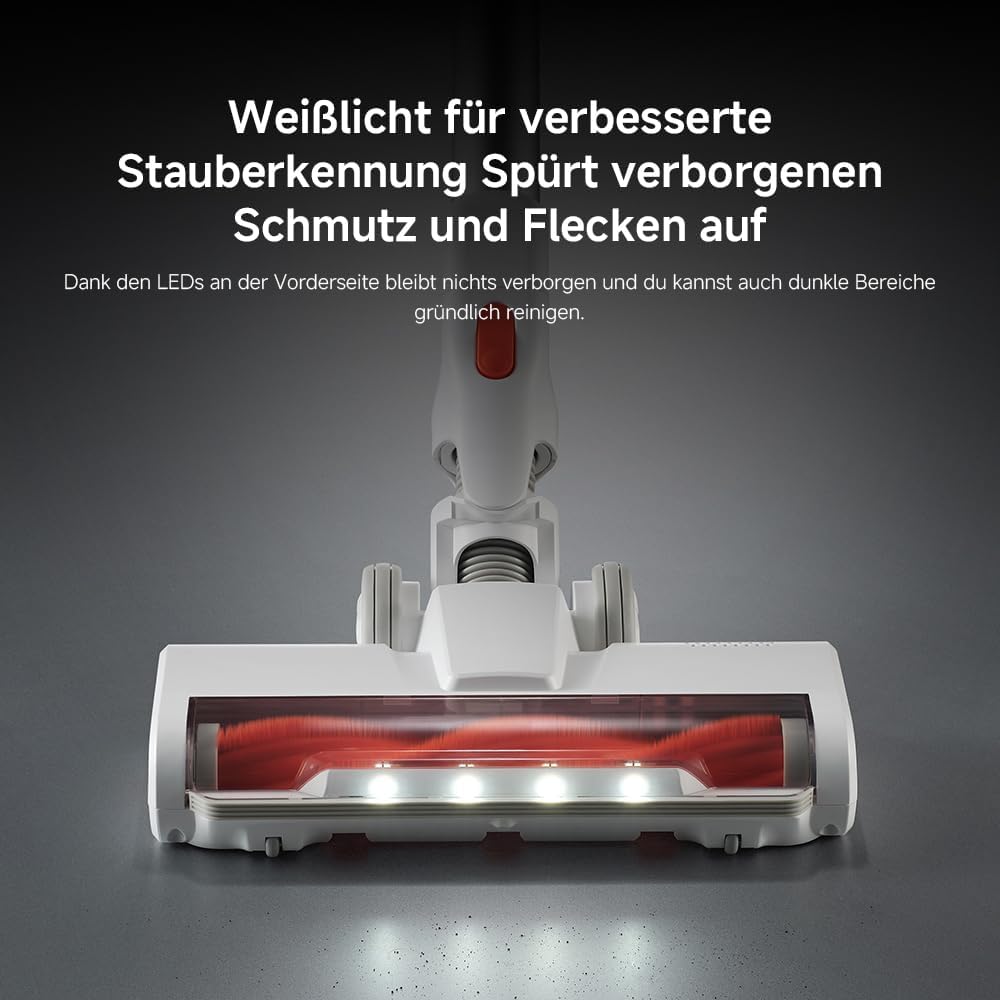XIAOMI G20 Lite Kabelloser Stabstaubsauger - Bis zu 18.000Pa Saugleistung, LEDs zur Staub- & Flecker