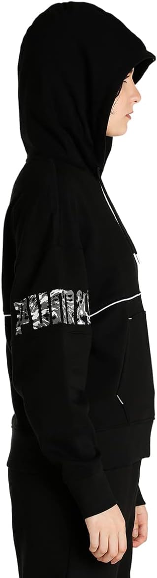 PUMA Damen Power Safari Hoodie FL Sweatshirt, M Schwarz