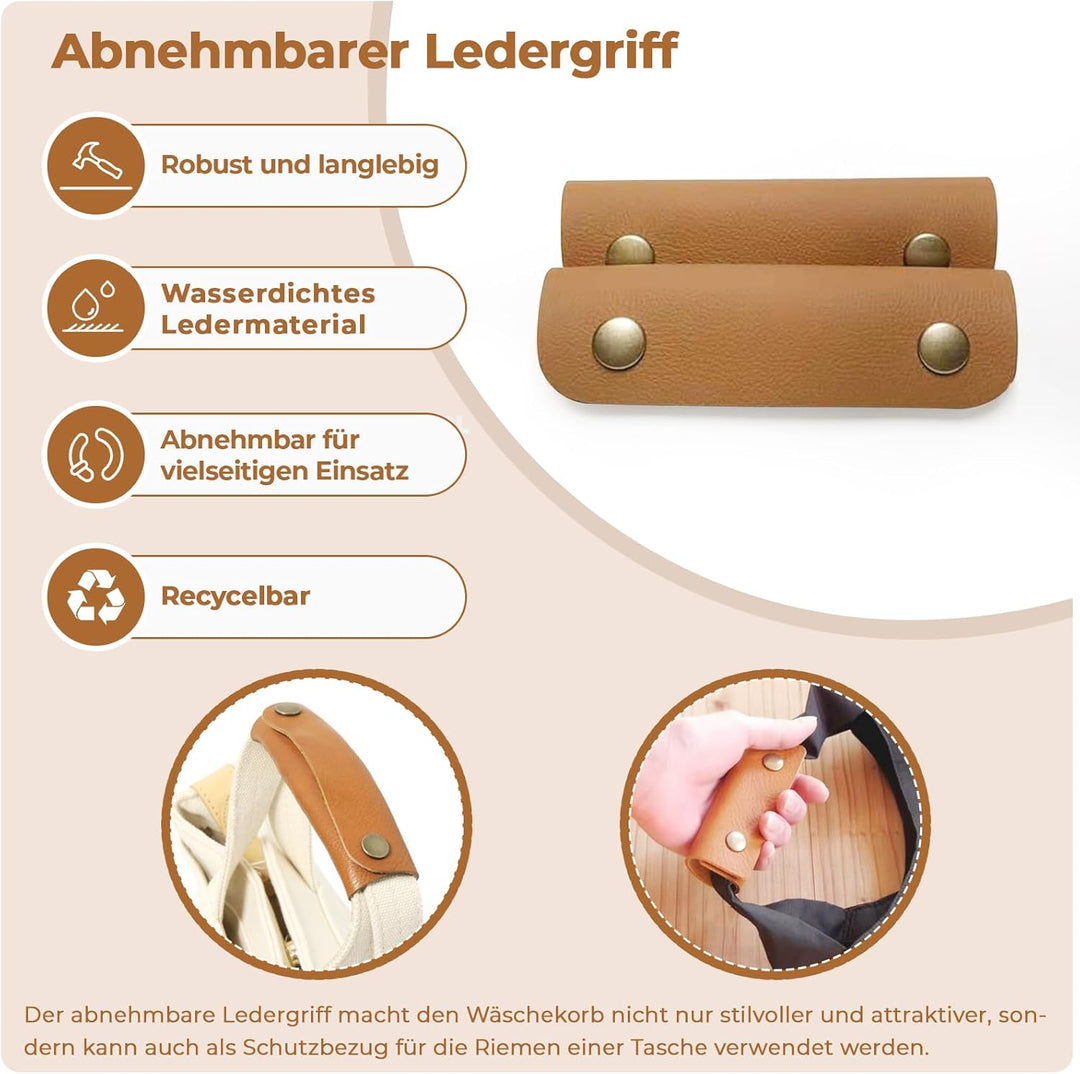 danpinera 50L Aufbewahrungskorb, Aufbewahrung Gross Korb für Badespielzeug & Wohnzimmer, Grosser Auf