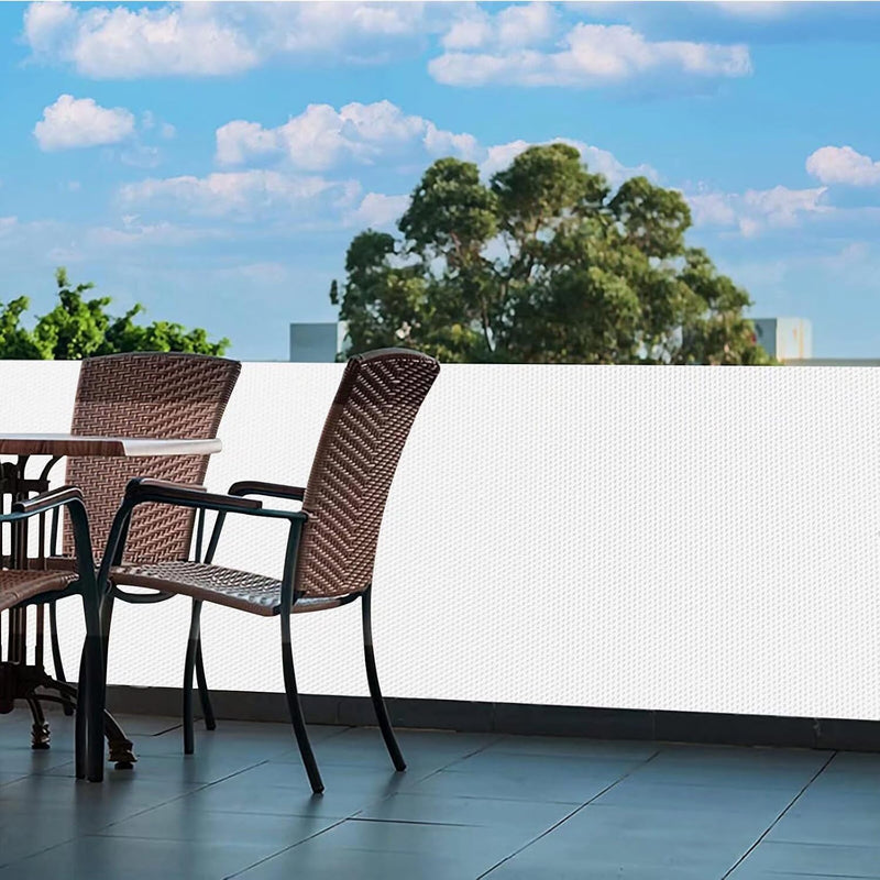 Ufamiluk balkonumrandung Wetterfest UV-Schutz Blickdichte 100% Privatsphäre Balkon Windschutz für Ga
