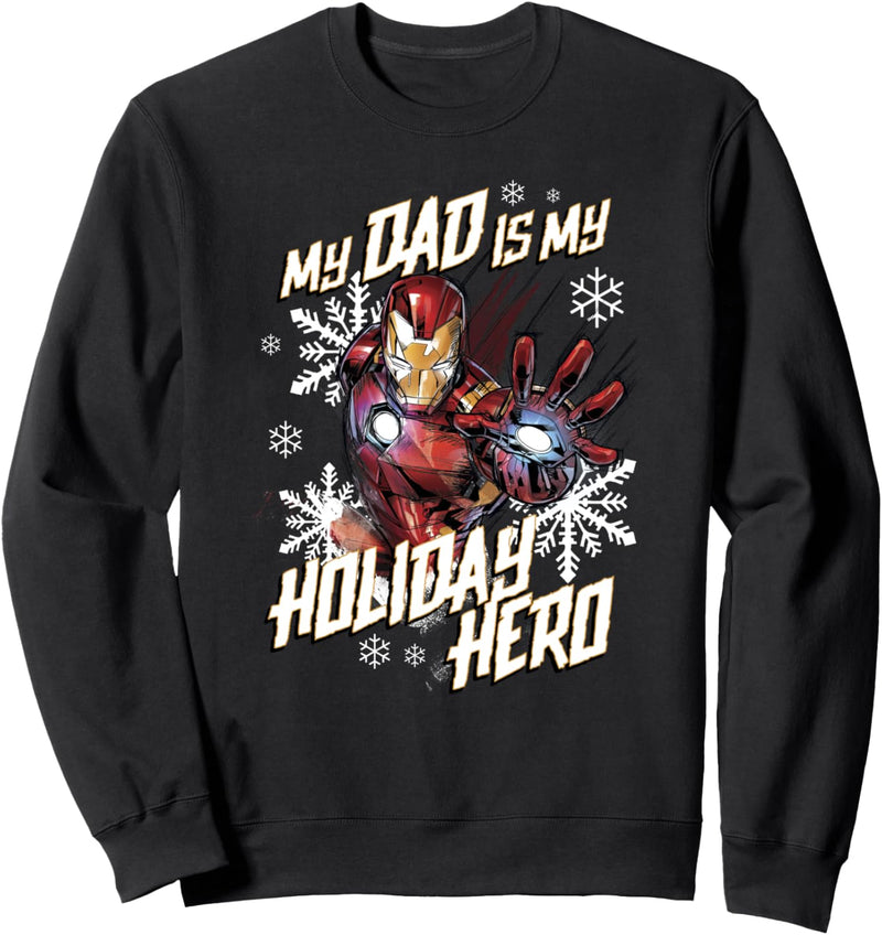 Marvel Iron Man Dad Holiday Hero Weihnachten Sweatshirt