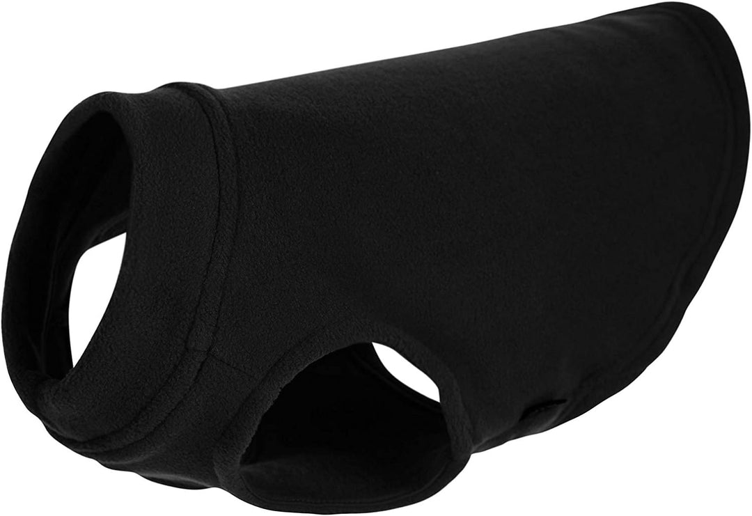 Gooby - Stretch Fleece Weste Pullover Fleece Weste Jacke Sweater für Hunde, Schwarz, Grösse M schwar