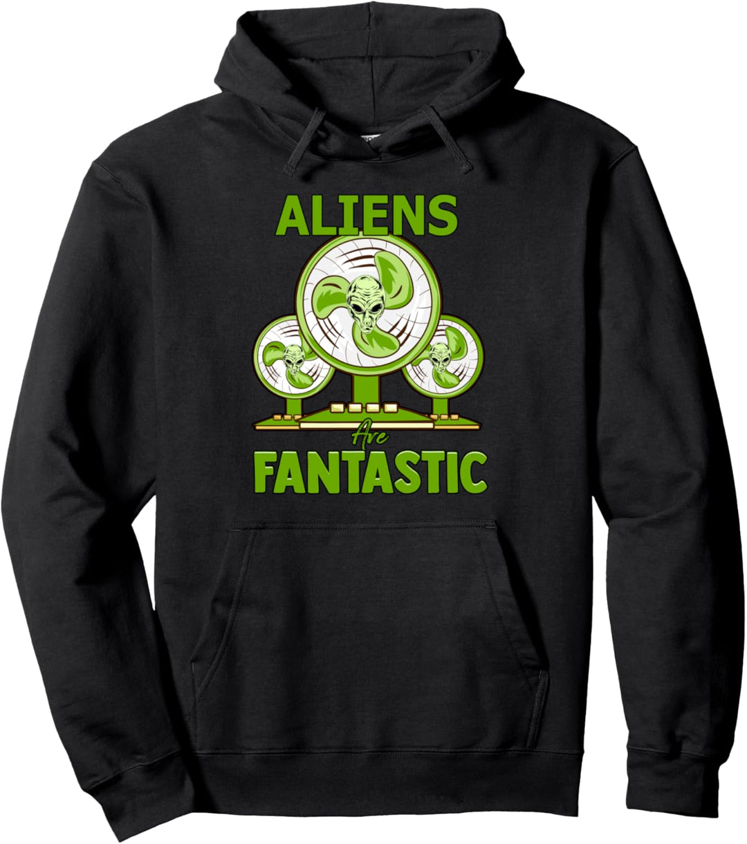 Alien Meme for Alien Hunters with Alien Head Pullover Hoodie