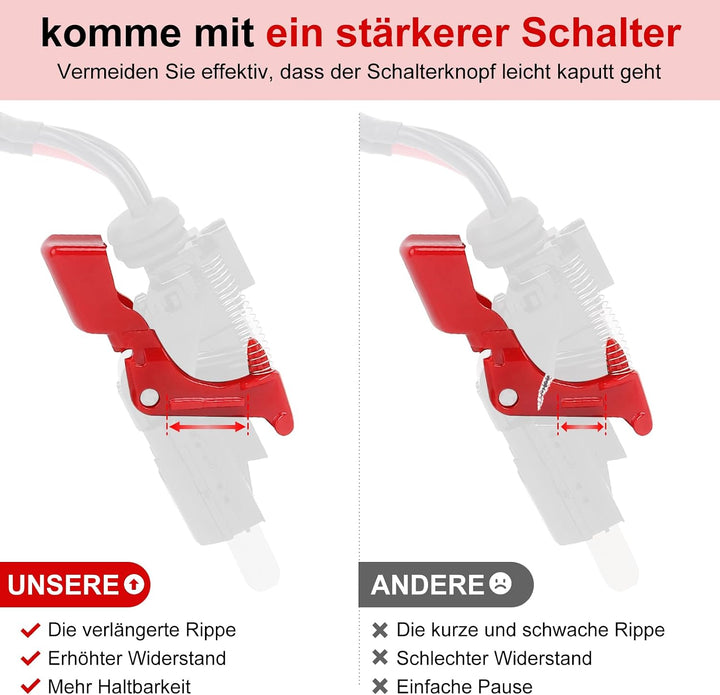 V11 Verstärkter Schalter-Montagesatz für Dyson V11 SV14 Staubsauger-Zubehör, Schalter Verstärkt Ersa