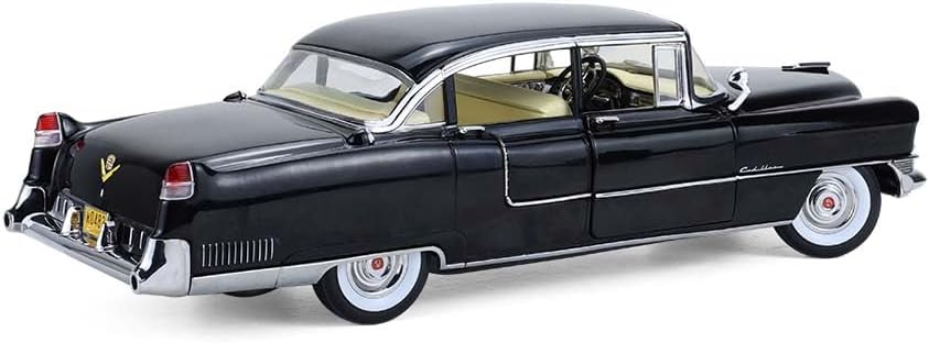Greenlight 12949 Fahrzeug 1955 Cadillac Fleetwood Serie 60 1:18, schwarz