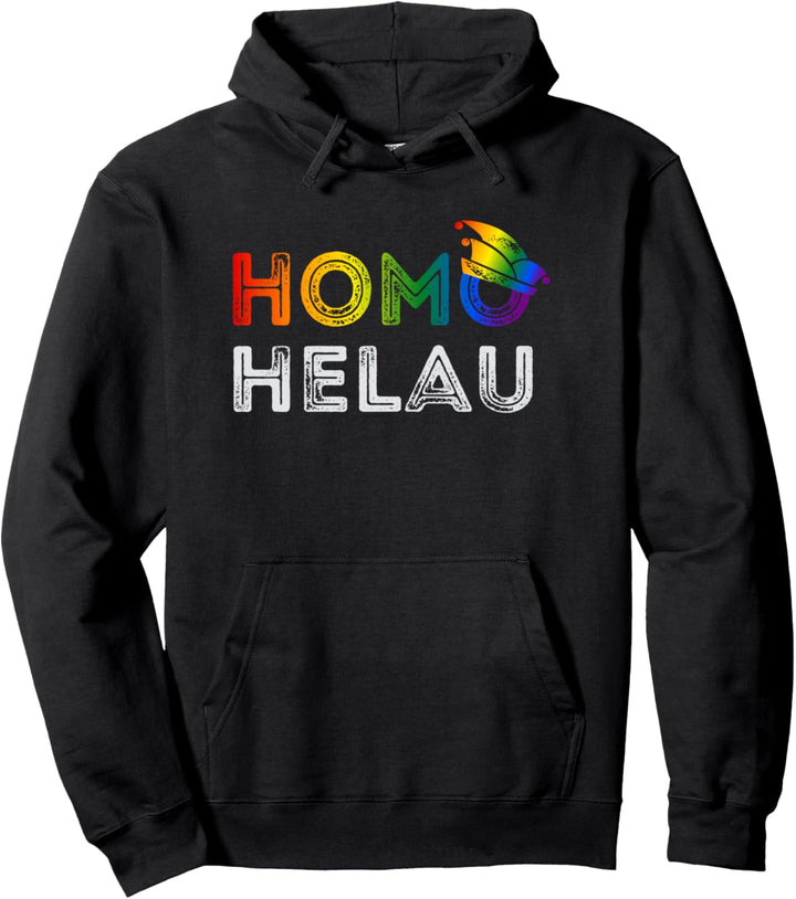 Homo Helau Gay Pride Fasching Karneval Fastnacht Design Pullover Hoodie
