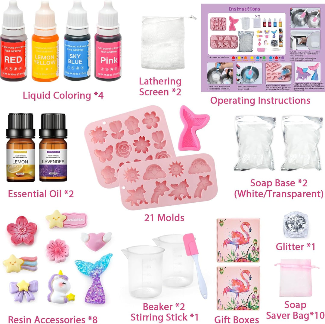 Tacobear Seife Selber Machen Bastelset Kinder 5 6 7 8 9 10 11 12 DIY Set Experimente mit Seifenbasis