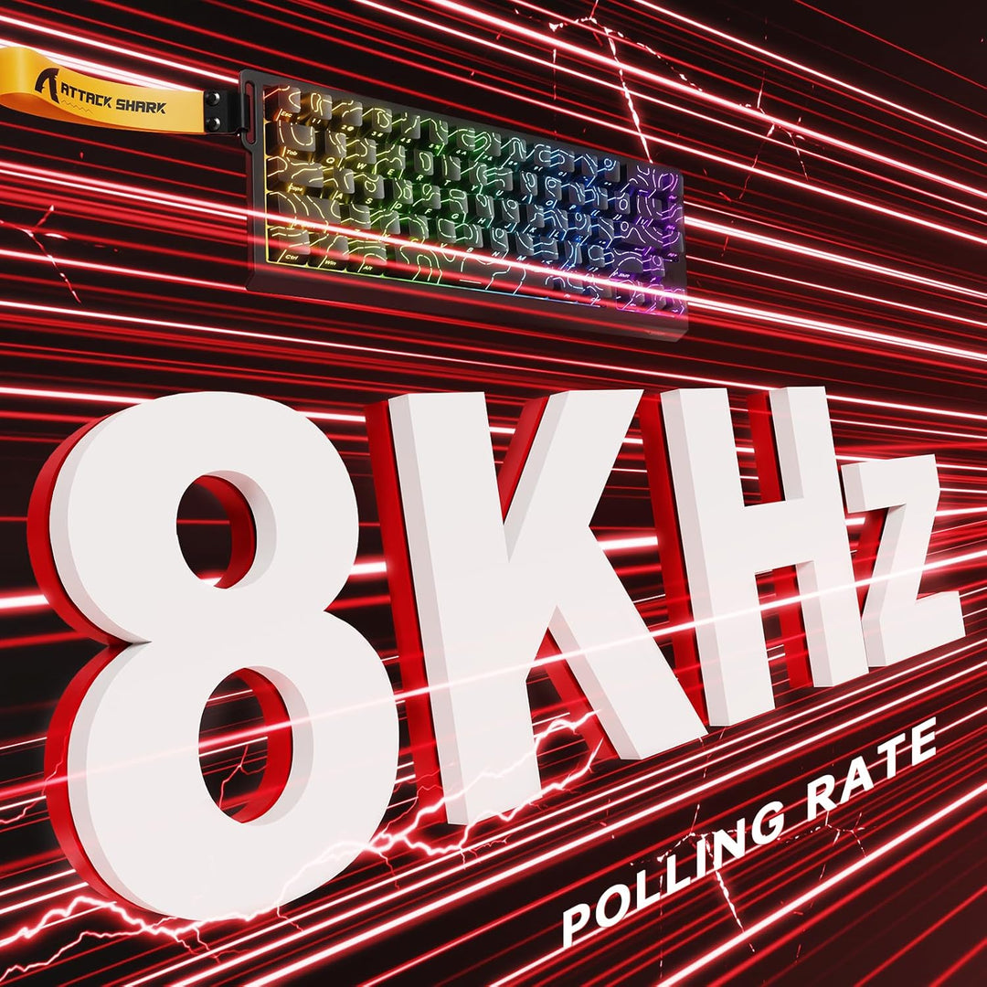 MAMBASNAKE × Attack Shark kabellose Tastatur und Maus mit magnetschaltern, 8-kHz-Rapid-Trigger-Tasta