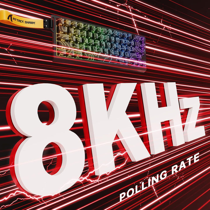MAMBASNAKE × Attack Shark kabellose Tastatur und Maus mit magnetschaltern, 8-kHz-Rapid-Trigger-Tasta