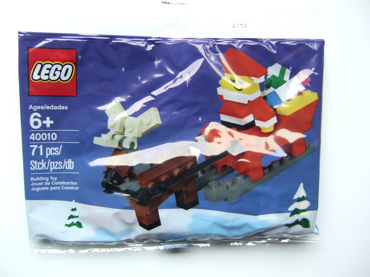 LEGO Weihnachts-Set 40010 Weihnachtmann mit Rentier und Schlitten