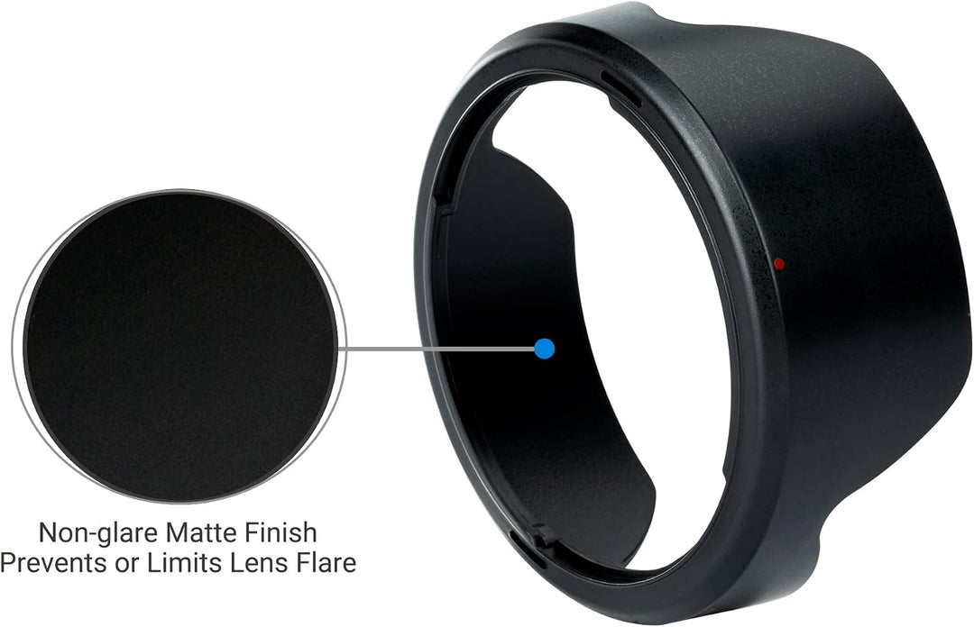 JJC EW-73E Bajonett Kamera Gegenlichtblende für Canon RF 15–30 mm F4.5–6.3 is STM Objektiv, Umkehrba