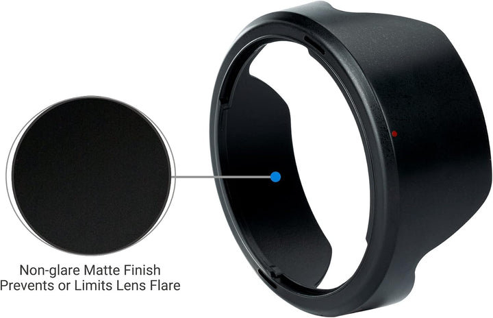 JJC EW-73E Bajonett Kamera Gegenlichtblende für Canon RF 15–30 mm F4.5–6.3 is STM Objektiv, Umkehrba