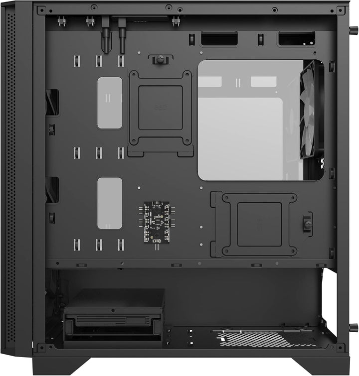 Montech Air 100 ARGB, Micro-ATX, gehärtetes Glas, Schwarz Air 100mATX Schwarz, Air 100mATX Schwarz