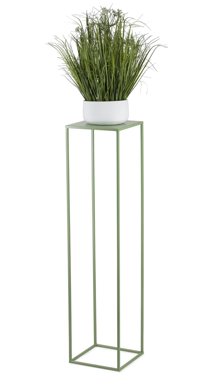 Blumenständer Metall Grün 100 cm Hoch - Solider und Robuster Blumenhocker Metall - Pflanzenständer f
