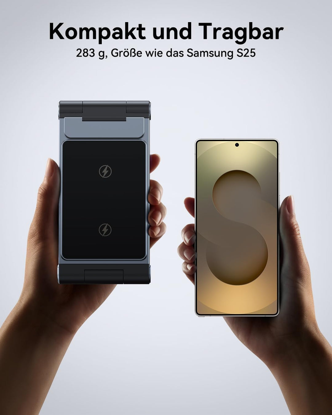 3 in 1 Induktive Ladestation Faltbar für Samsung Galaxy S25 Ultra Plus FE S24 S23 S22 S21 S20 Series