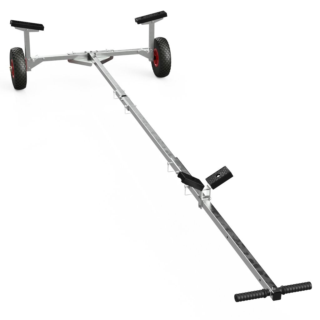 SUPROD Slipwagen Bootswagen Handtrailer faltbar Schlauchbootwagen TR260, PU, Ø 260 mm TR260-B (schwa