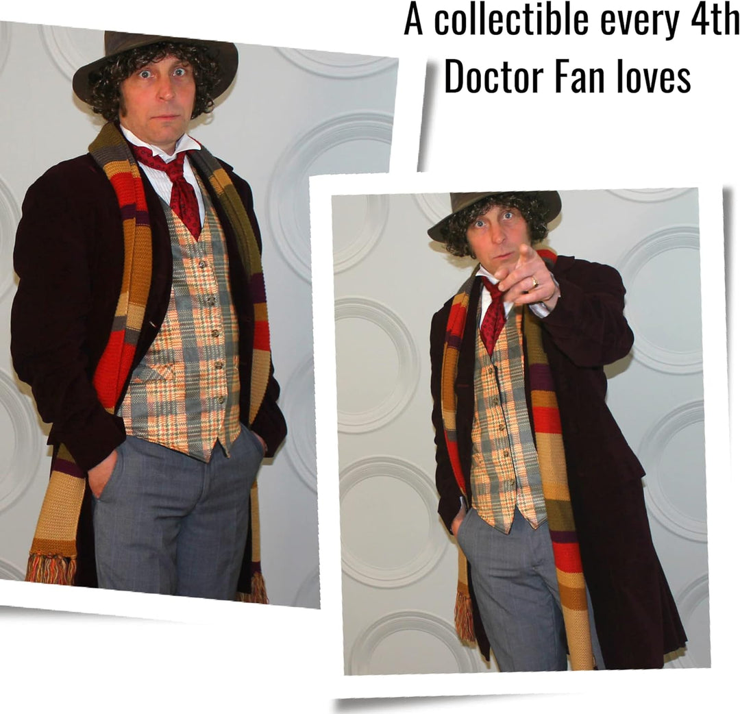 Vierter Doktor (Tom Baker) Kurzer Schal - Offiziell BBC Lizenzierte Doktor Who Schal von LOVARZI