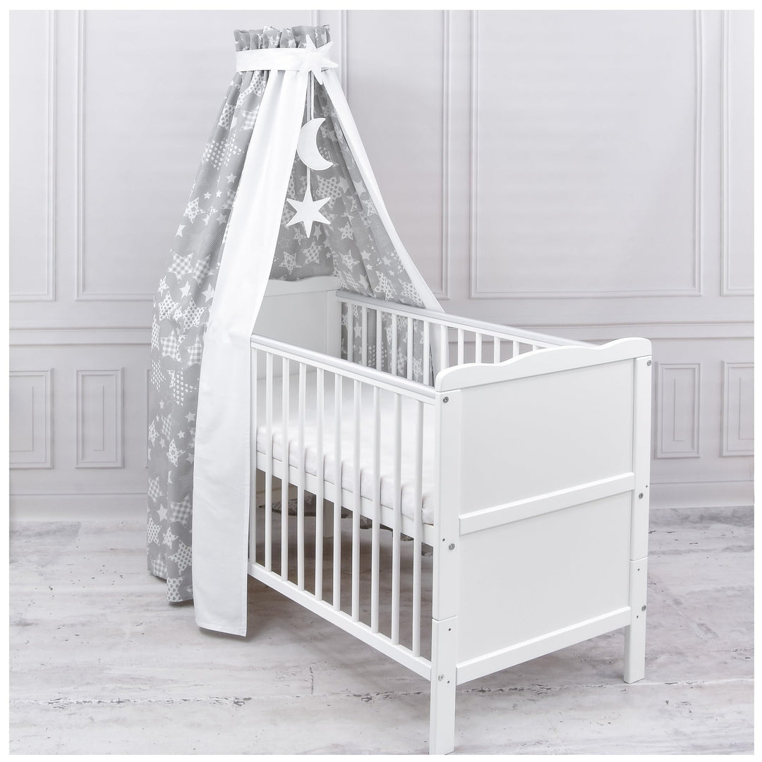Generisch Baby Delux Babybett Himmel Betthimmel Baumwolle Baldachin für Babybett Kinderbett Wiege St