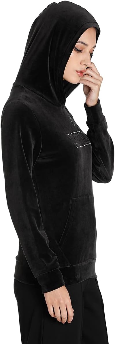 PUMA ESS Velour Hoodie XS Puma Schwarz, XS Puma Schwarz