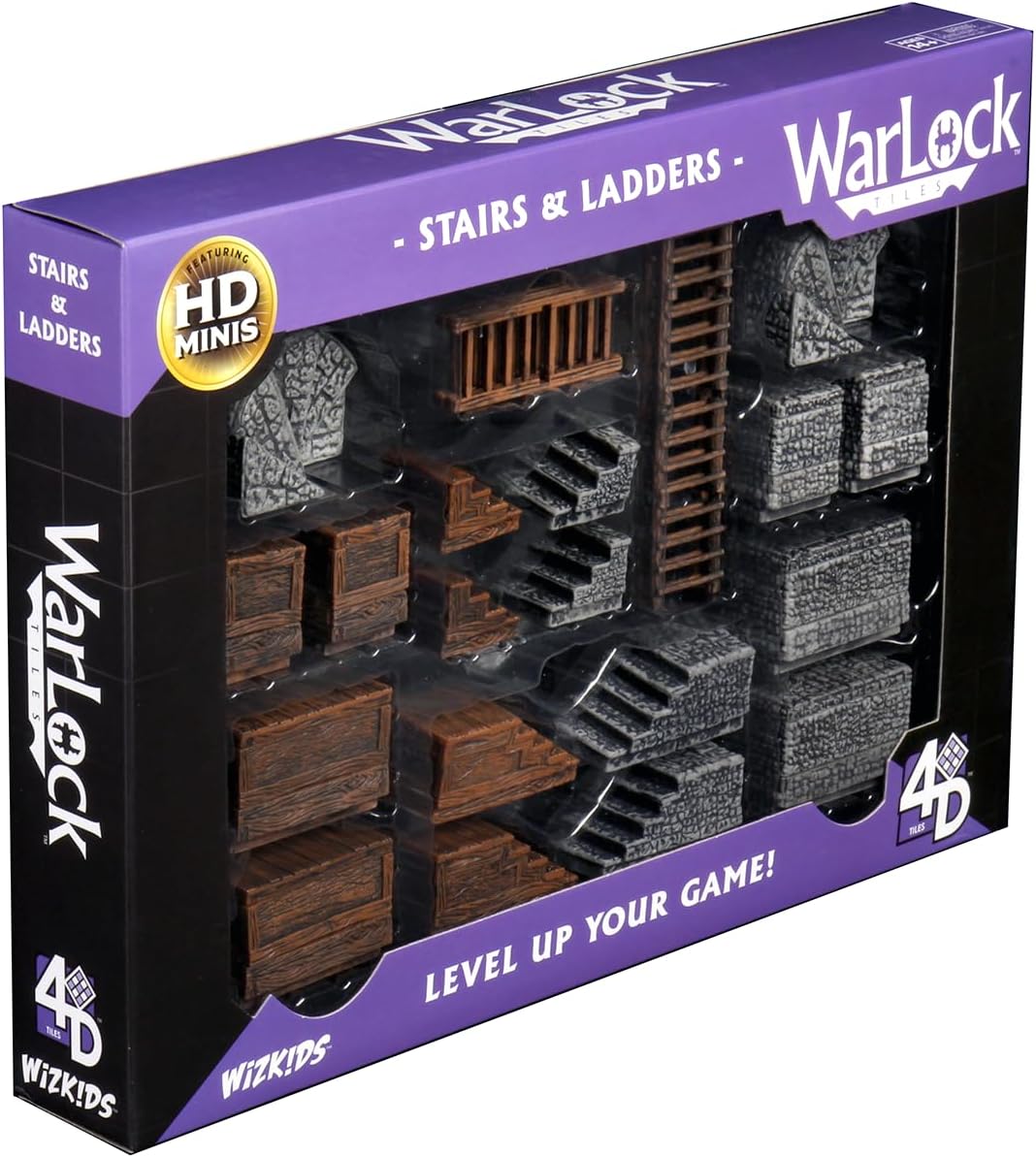WizKids WZK16504 Zubehör WarLock Fliesen: Treppen und Leitern, WarLock Fliesen: Treppen und Leitern