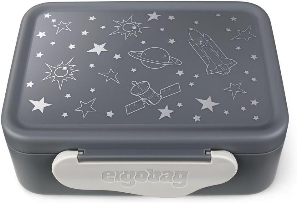 ergobag Cubo Light Schulranzen Set 8tlg. inkl. Lunchset und Seitentaschen (Super ReflektBär Reflex G