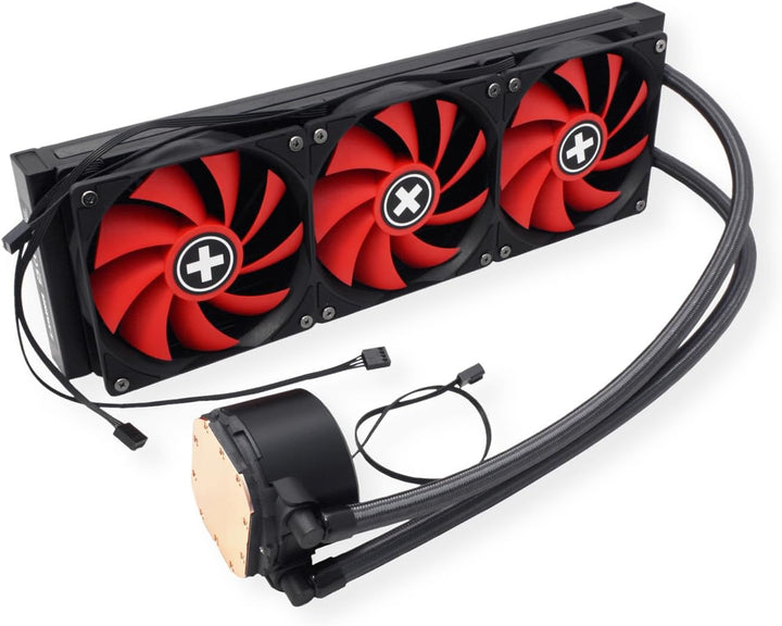 Xilence LQ360 AMD und Intel AiO 360mm Wasserkühlung, 3x 120mm PWM Lüfter, 400W TDP, rot/schwarz