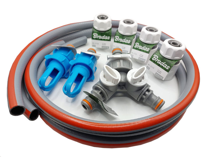 Wasserbett Dual Füllset Abpumpset 2x Füll- und Entleerungsstutzen Adapter Für alle Wassermatratzen g